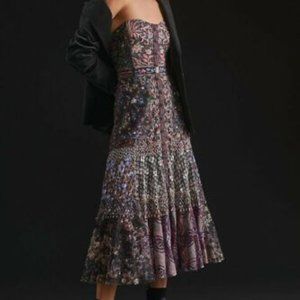 In Earnest Byron Lars Embroidered Midi Dress 10 NWT